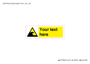 Custom warning tsunami hazard zone